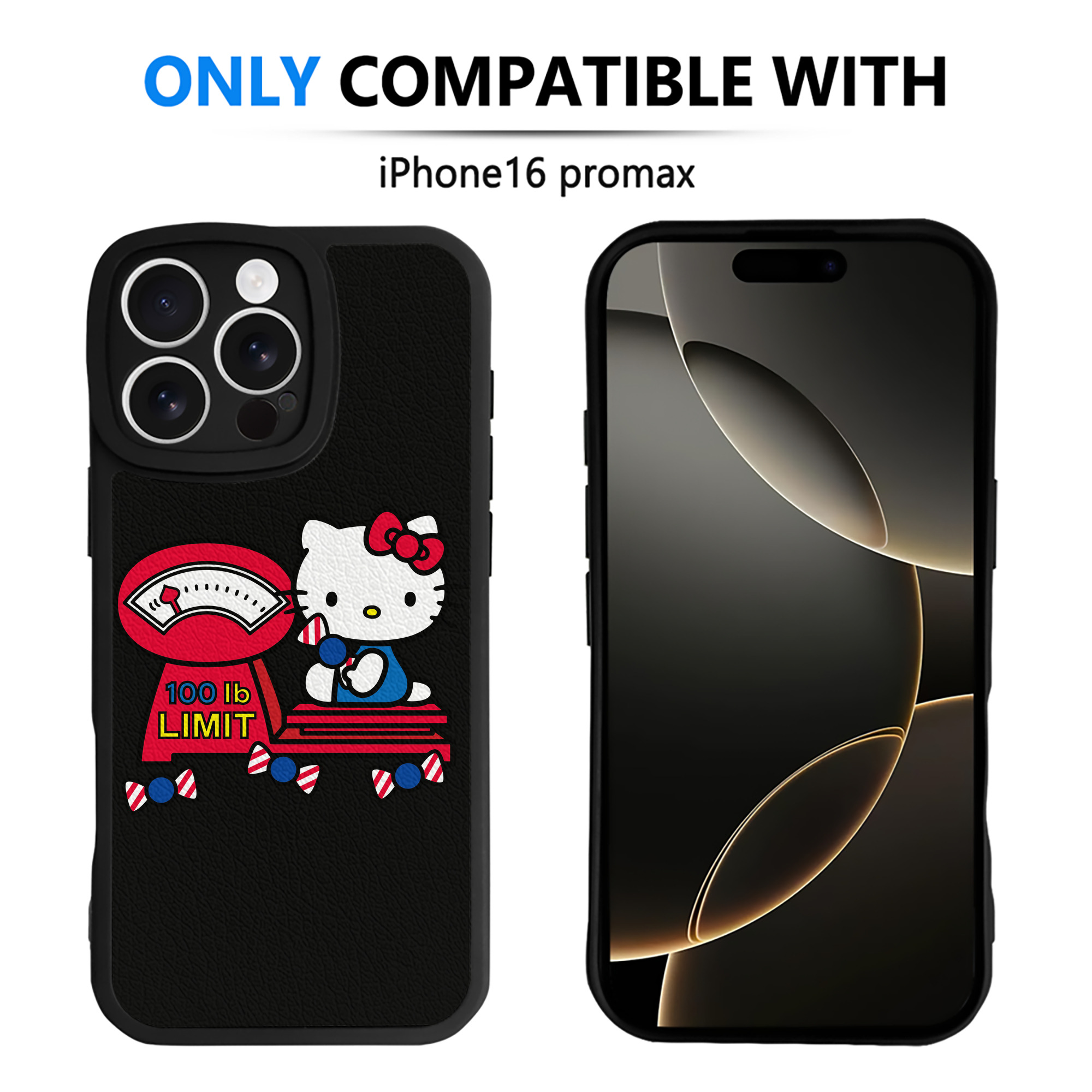 （画像用） Hello Kitty ハローキティ 【iPhone 16シリーズ対応】シリコンスマホケース（レザー調） 材質：シリコン
